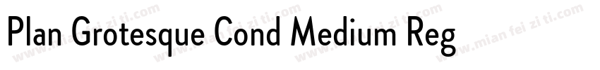 Plan Grotesque Cond Medium Regular字体转换